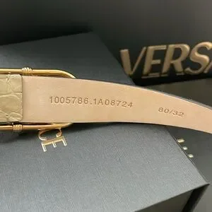 Versace | Accessories | Versace Safety Pin Croceffect Belt 3  display picture 1